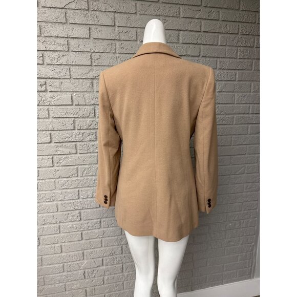 Ann Taylor Women Caramel Wool Cashmere Blend Jacket Size 6P - Picture 2 of 8
